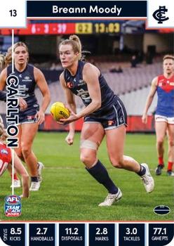 2023 AFLW TeamCoach #13 Breann Moody Front